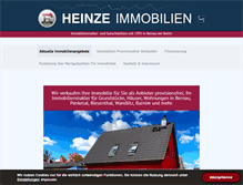 Tablet Screenshot of heinze-immobilien.de